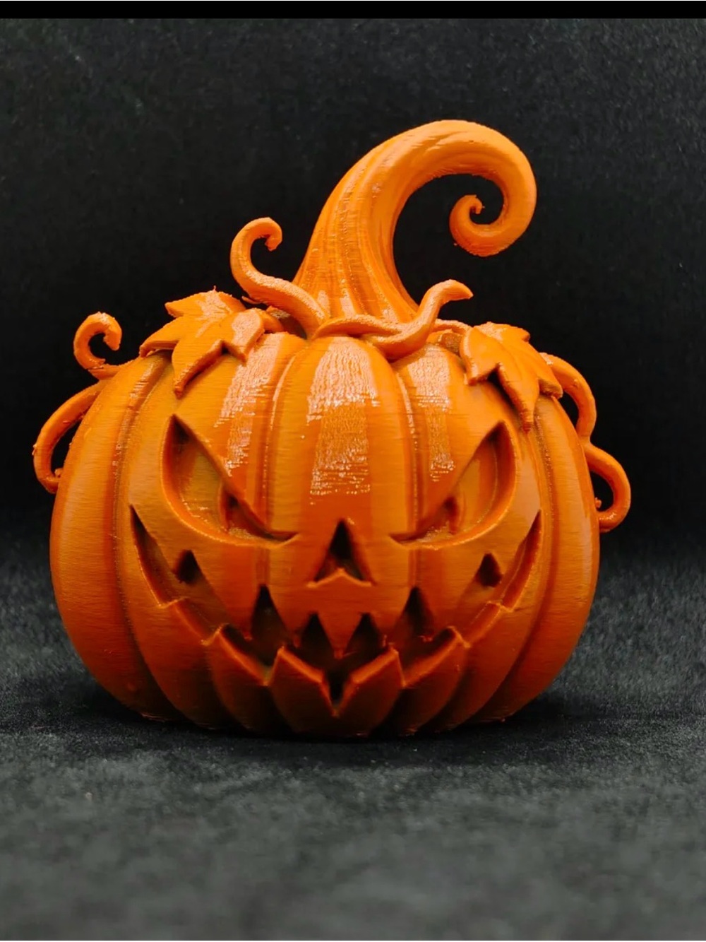 Orange Halloween Jack-O'-Lantern Pumpkin Decoration